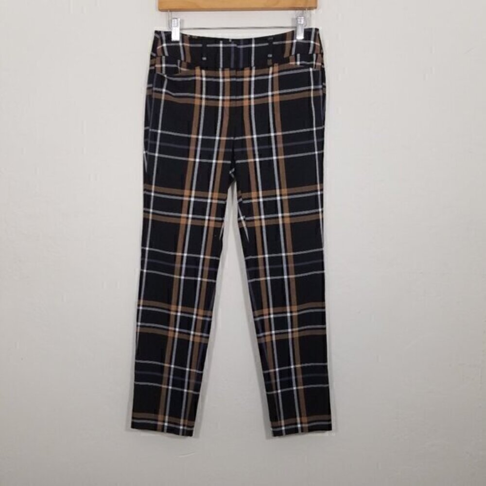 LOFT Skinny Ankle Plaid Dress Pants Size 0